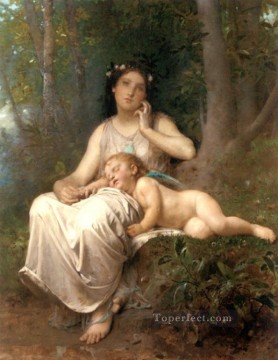 レオン・バジール・ペロー Painting - 愛と純真 1884 レオン・バジル・ペロー